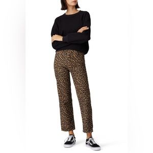 Levi’s Ribcage Straight Ankle Leopard Corduroy Pants